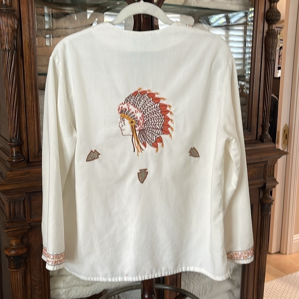 Vintage handmade embroidered tunic.
